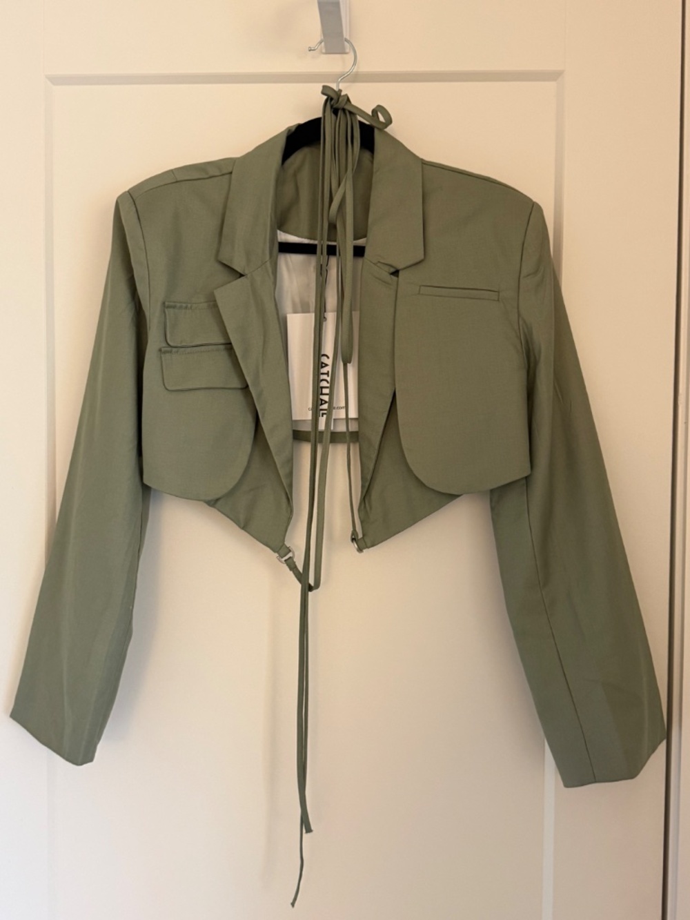 Myra Green Ruffle Blazer Set - Picture 3 of 6